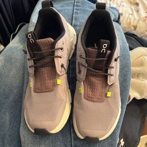 On Running Men's Gray and Brown Athletic Shoes